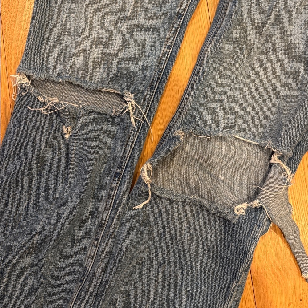 Abercrombie Jeans Curve Love Ankle Straight Ultra High Size 00 - Picture 5 of 7